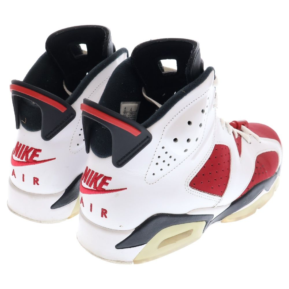 NIKE (ナイキ) AIR JORDAN 6 RETRO CARMINE エアジョーダン カーマイン ハイカットスニーカー ホワイト/レッド  US8.5/26.5cm CT8529-106