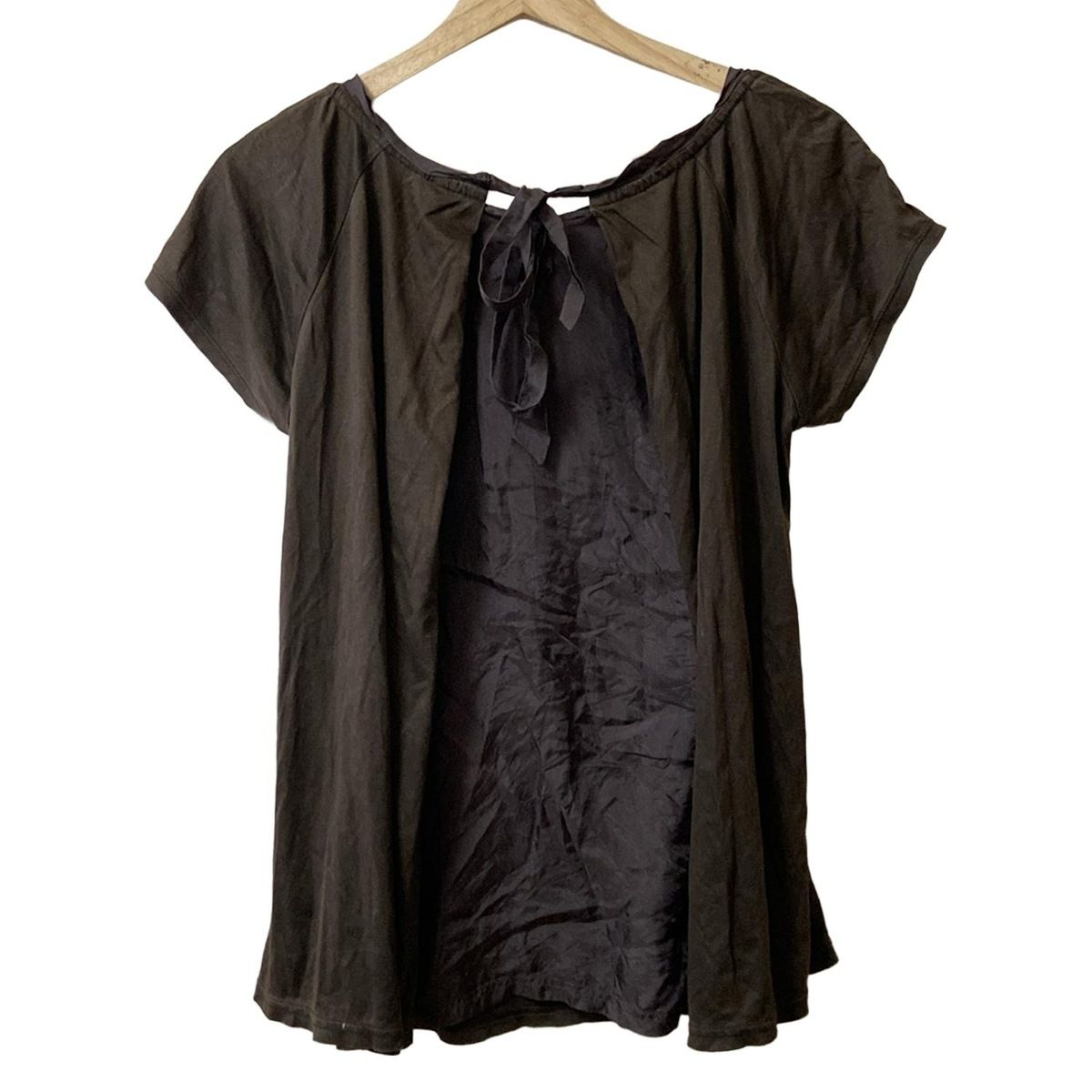 Burberry Blue Label バーバリーブルーレーベル 半袖カットソー サイズ38 M レディース - ダークブラウン クルーネック