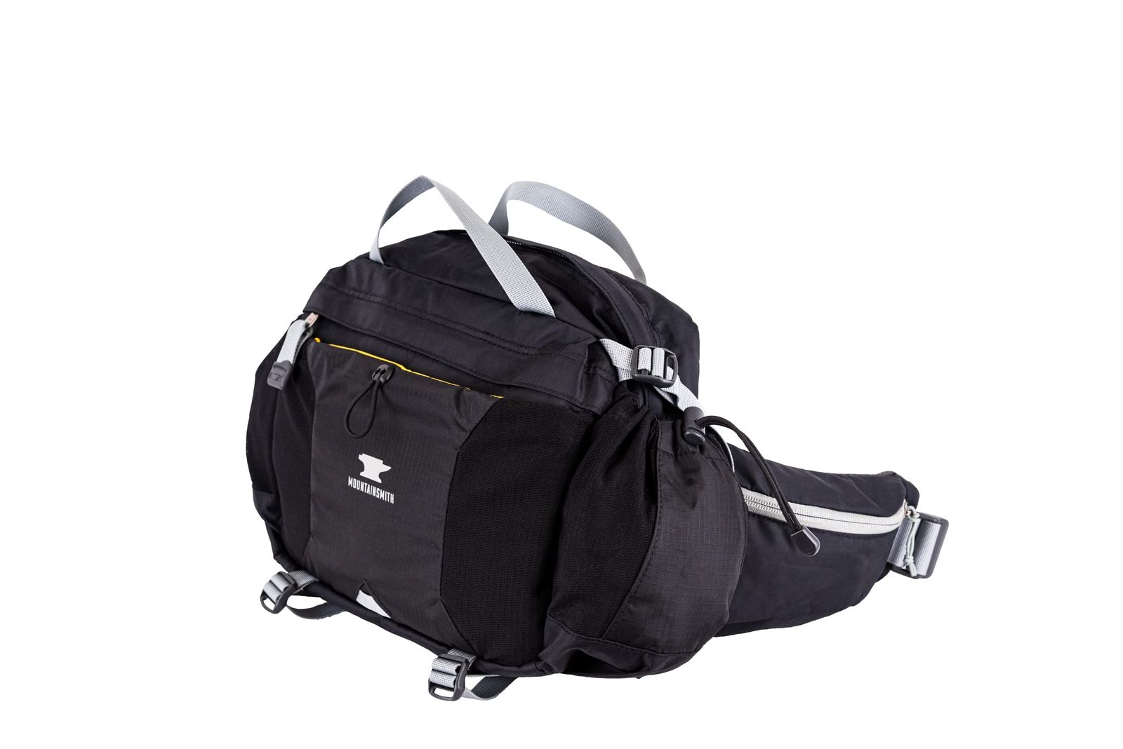 Mountainsmith ツアー腰用ウエストパック ランニング ハイキング サイクリング 旅行 アウトドアスポーツアクティビティ デュアルウォーターボトルホルダー付き グレーブラック One Size メッセン グレーブラック One Size