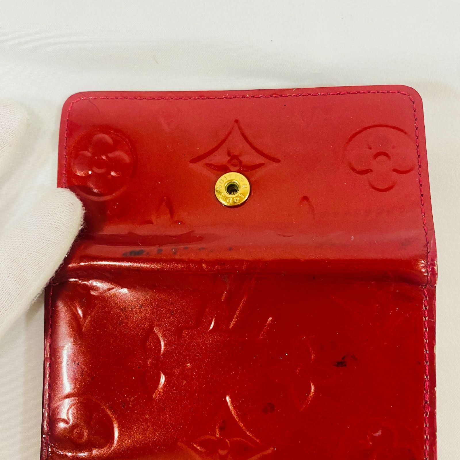 Louis Vuitton レッド 牛革 キーケース 中古・古着通販】LOUIS VUITTON (ルイ ヴィトン) モノグラム/キ