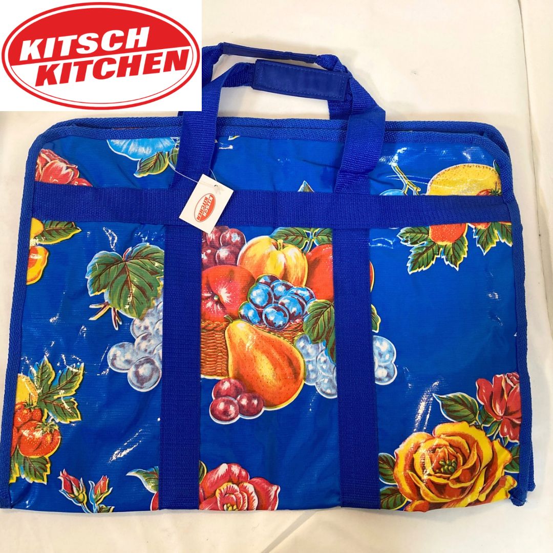 新品】KITSCH KITCHEN（キッチュキッチン） 大容量バッグ フランス雑貨 北欧 青 ブルー - メルカリ