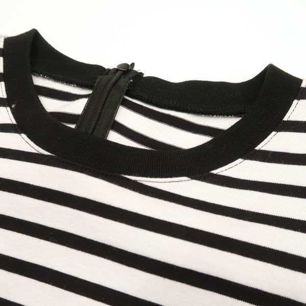 BORDRES at BALCONY◆長袖カットソー/36/コットン/WHT/ストライプ/BD2121-2B-11 BORDRES at BALCONY(ボーダーズアットバルコニー) / 長袖