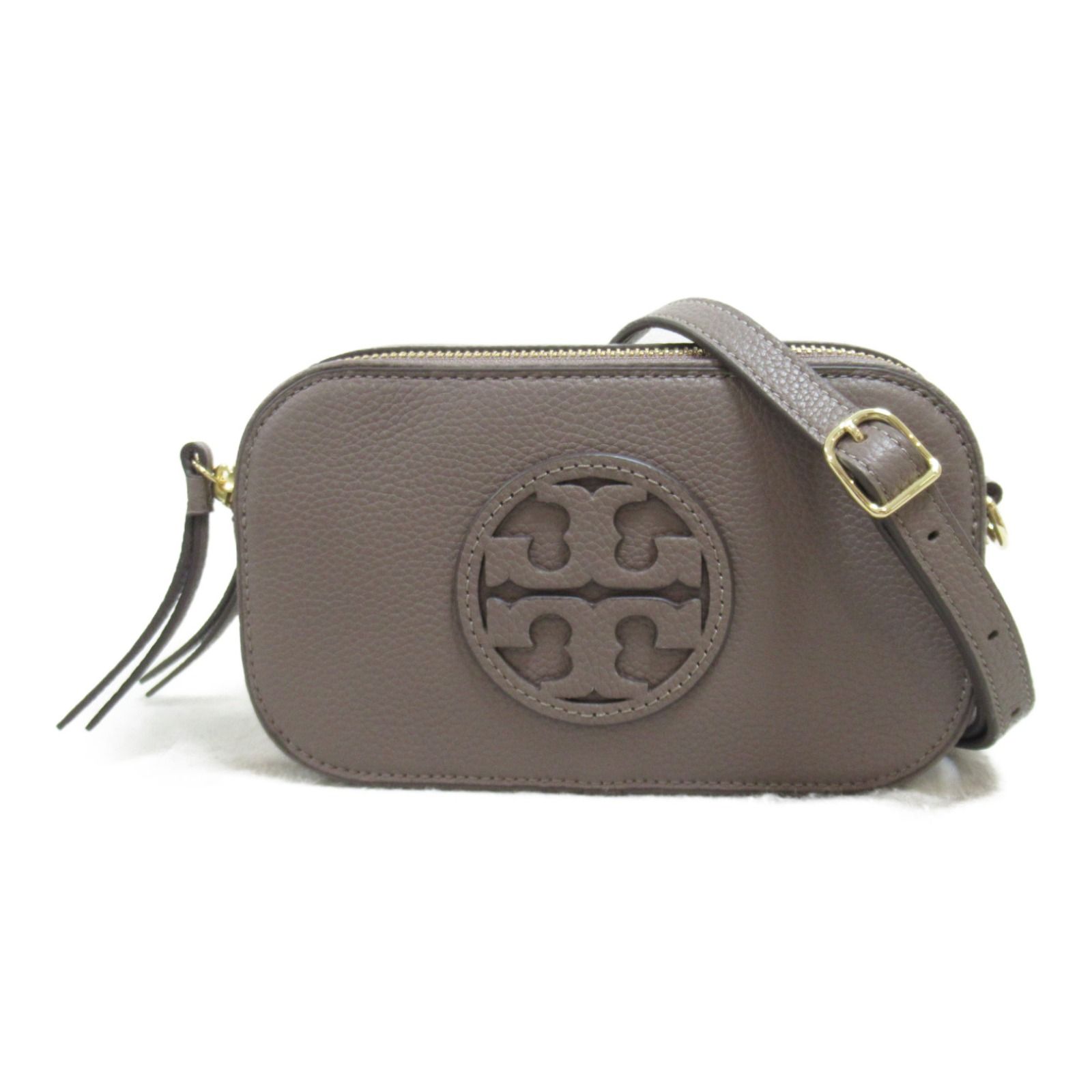 トリーバーチ Tory Burch ショルダーバッグ ミラー ミニ クロスボディ ショルダーバッグ 145667093 クラムシェル レザー ショルダーバッグ レディース