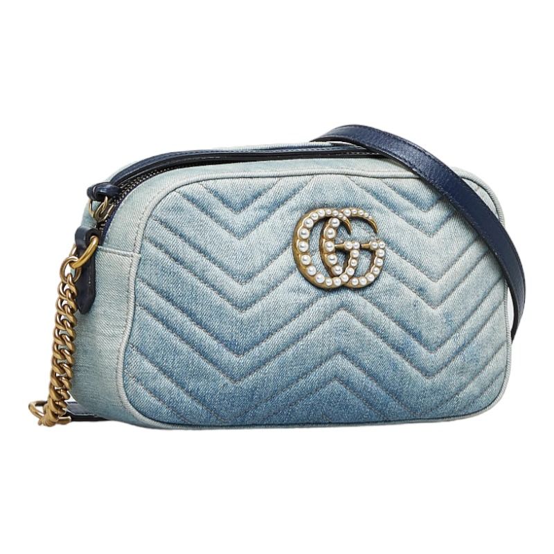 美品 GUCCI ショルダーバッグ デニム 447632 グッチ GGマーモント 11911567_6.jpg