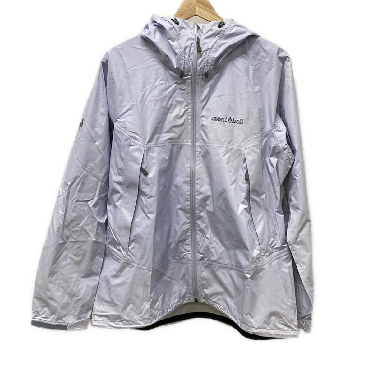 mont bell - mont-bell(モンベル) ブルゾン サイズXL レディース美品  - ライトブルー 長袖/ゴム引き/春/秋 mont-bell(モンベル) ブルゾン サイズXL レディース美品 - ライト