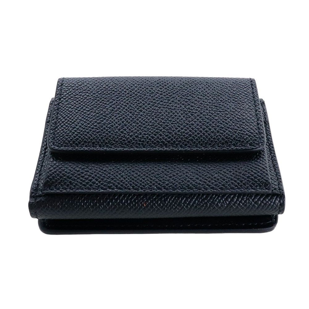 メゾンマルジェラ 財布 三つ折り Maison Margiela SA2UI0005 P4745 T8013 BLACK ブラック 4ステッチ レザー 本革 4STITCH TRI-FOLD WALLET コンパクトウォレット