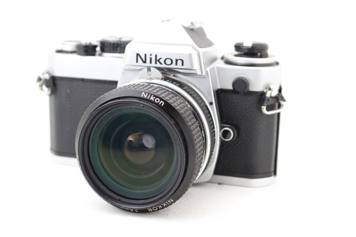 難あり品 Nikon FE ニコンフィルムカメラ レンズ 非Ai NIKKOR 28mm f3.5 - メルカリ