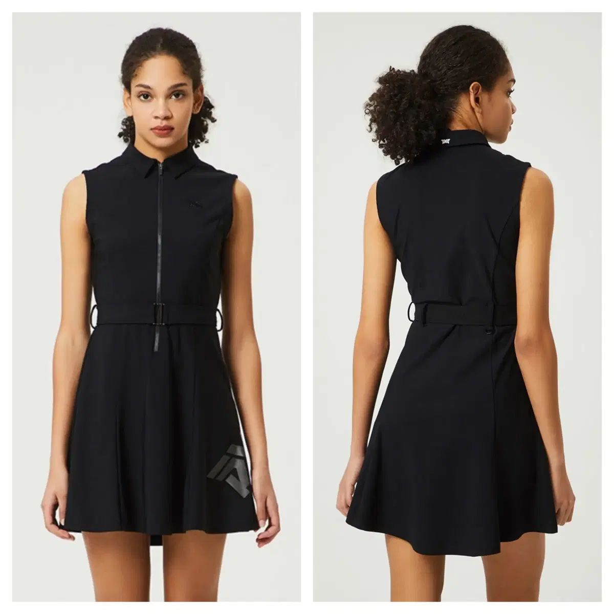 PXG ゴルフウェア レディース ワンピース 袖なしワンピース 黒 PXG ゴルフ ワンピース PXG ゴルフウェア レディース ワンピース 袖