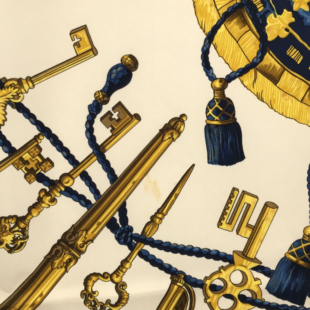 HERMES 鍵デザイン スカーフ 約90cm 人気デザイン】HERMES エルメス スカーフ カレ 90 シルク