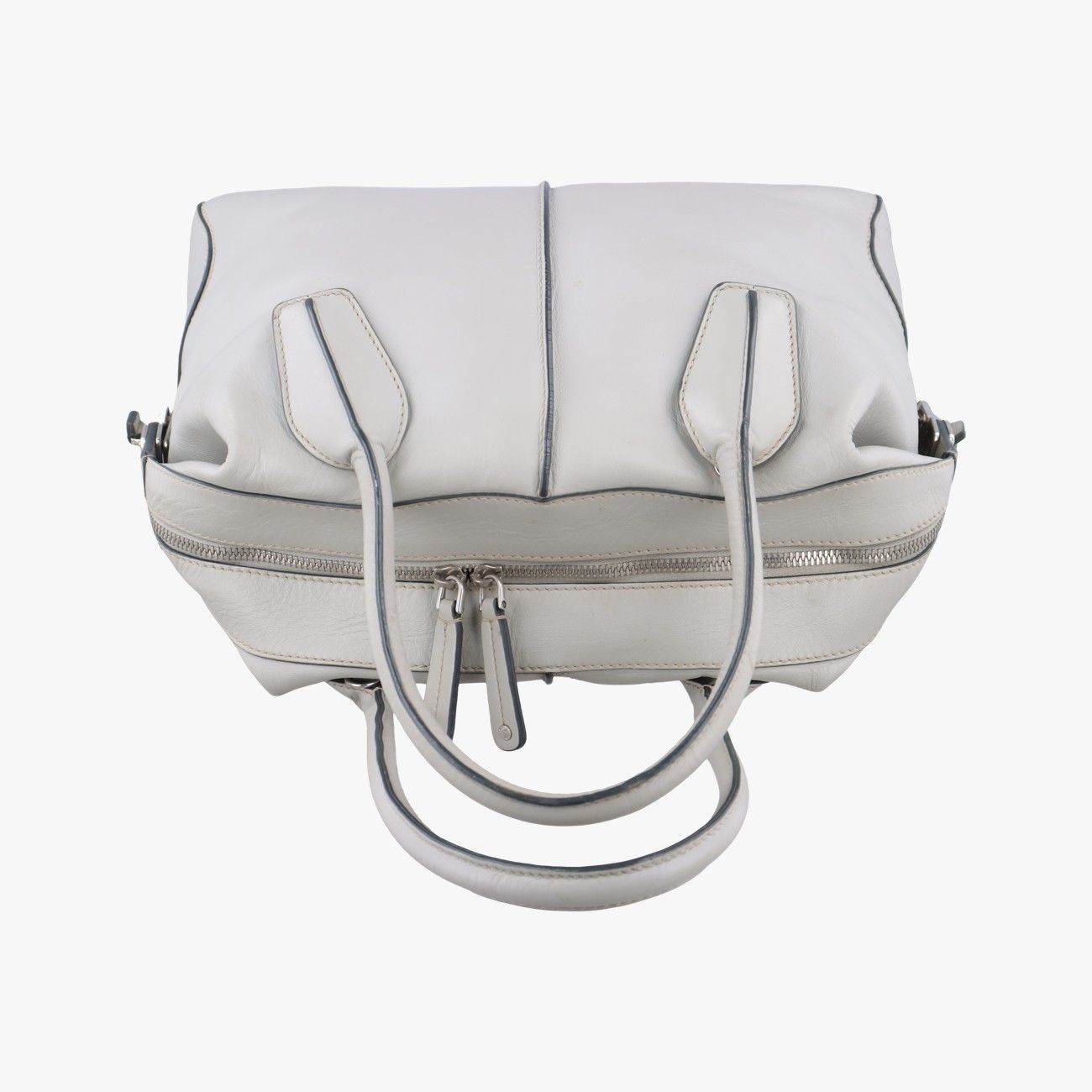 トッズTODSDスタイリングバウレットグレーレザー4B36