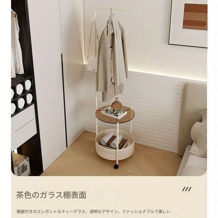 ラック ハンガーラック 自立式 衣類ラック スリム アイアン a4 屋外 壁 キッチン 靴 軽量 おしゃれ 寝室用 衣類ハンガー 棚付き 高級ガラス 鉄アート 衣類 コーナー コートスタンド 収納 オーガナイザー おしゃれ 高級感 ゴールド