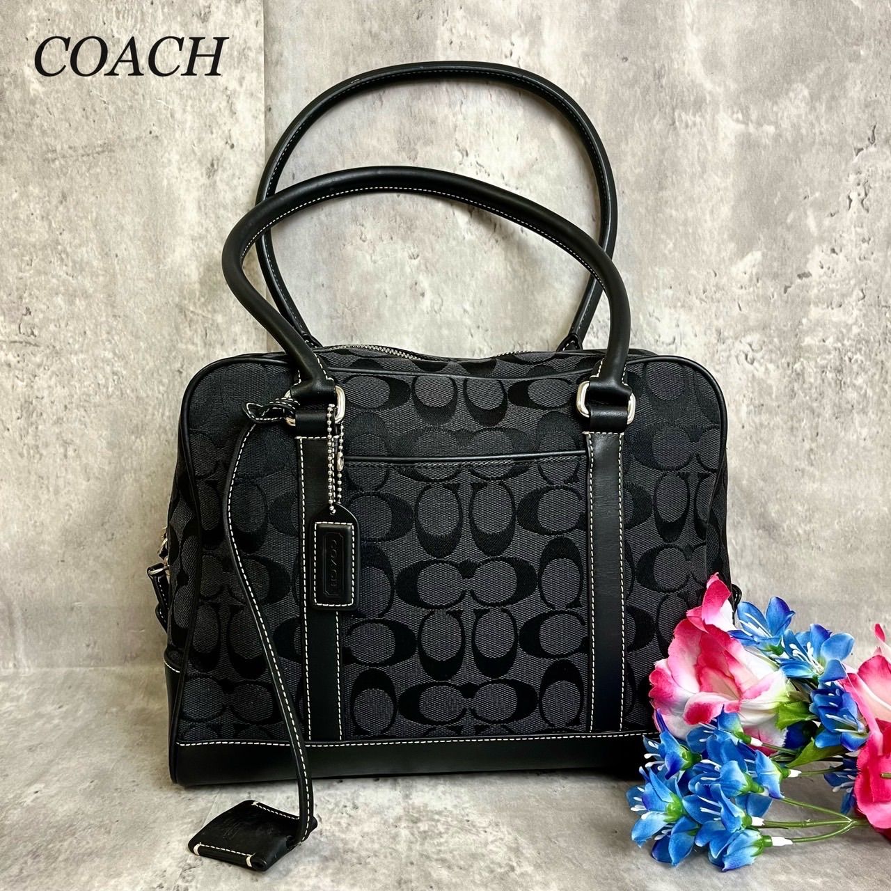 ✨極美品✨ COACH コーチ トートバッグ ハンドバッグ シグネチャー 総 