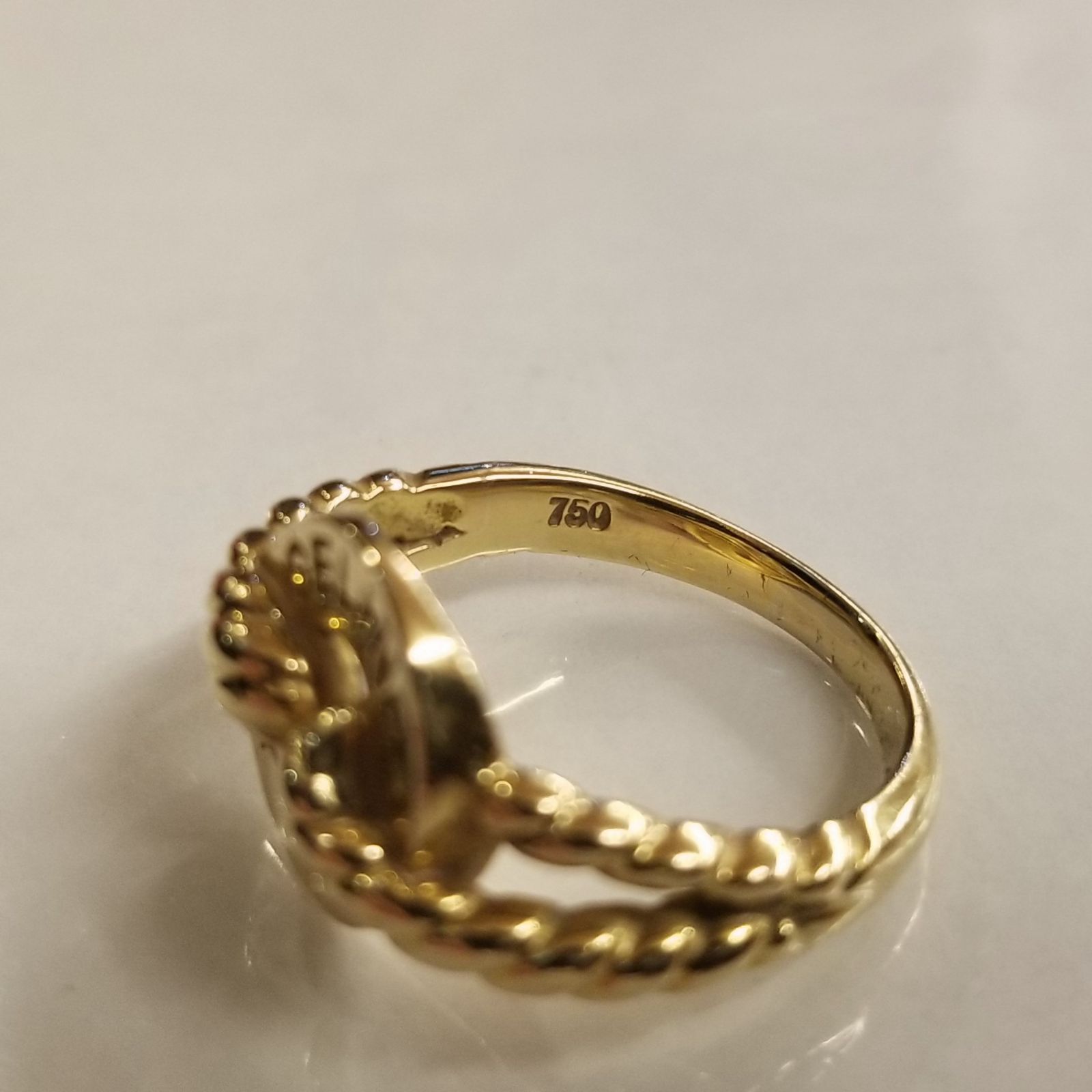 CELINE vintage サークルリング K18 750刻印 セリーヌ ヴィンテージ 金 
