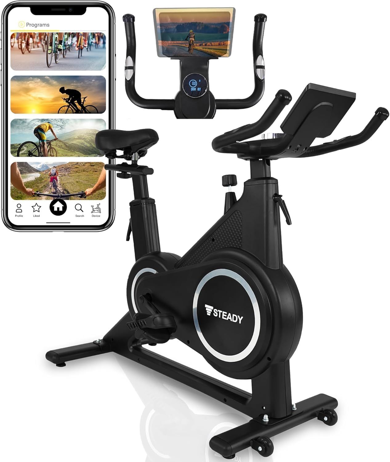 QLEE フィットネスバイク スピンバイク エアロバイク 極静音