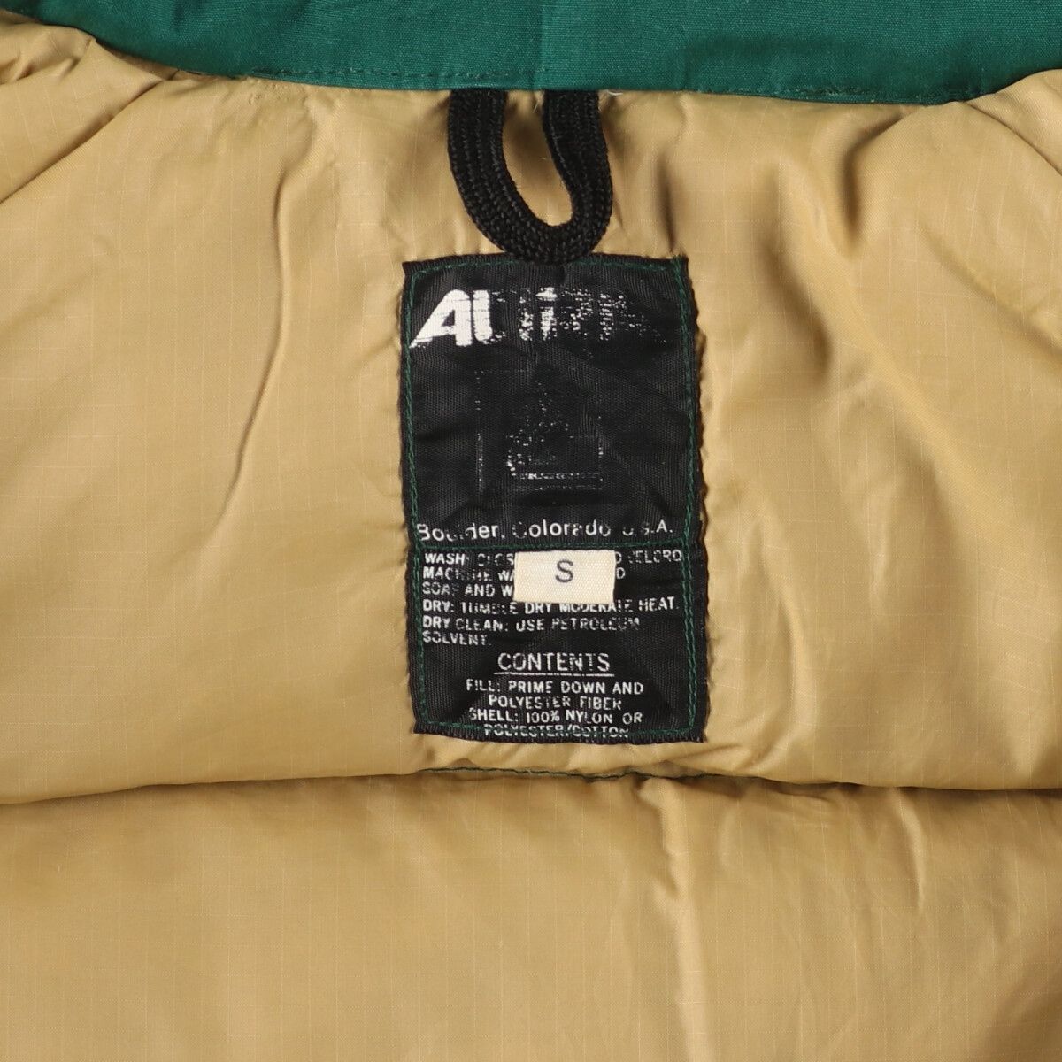 古着 70~80年代 ALTRA ダウンジャケット メンズS相当 ヴィンテージ  