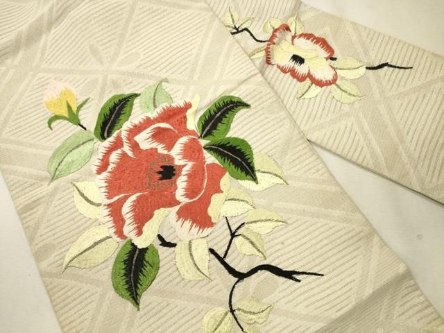 平和屋着物○九寸名古屋帯 流水文 金彩 松坂屋扱い 染織名作展 正絹