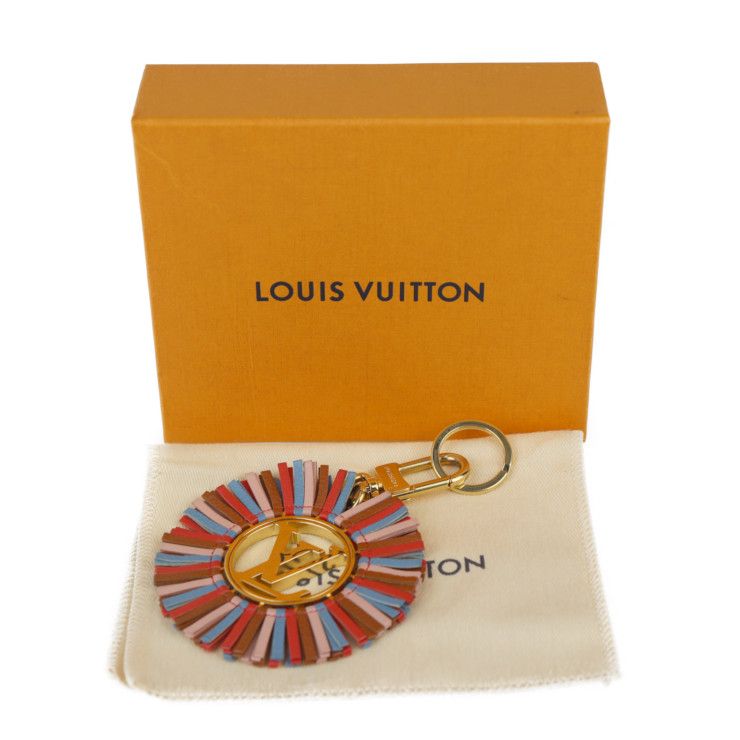 LOUIS VUITTON ルイ ヴィトン ポルトクレ LV フリンジ キーホルダー