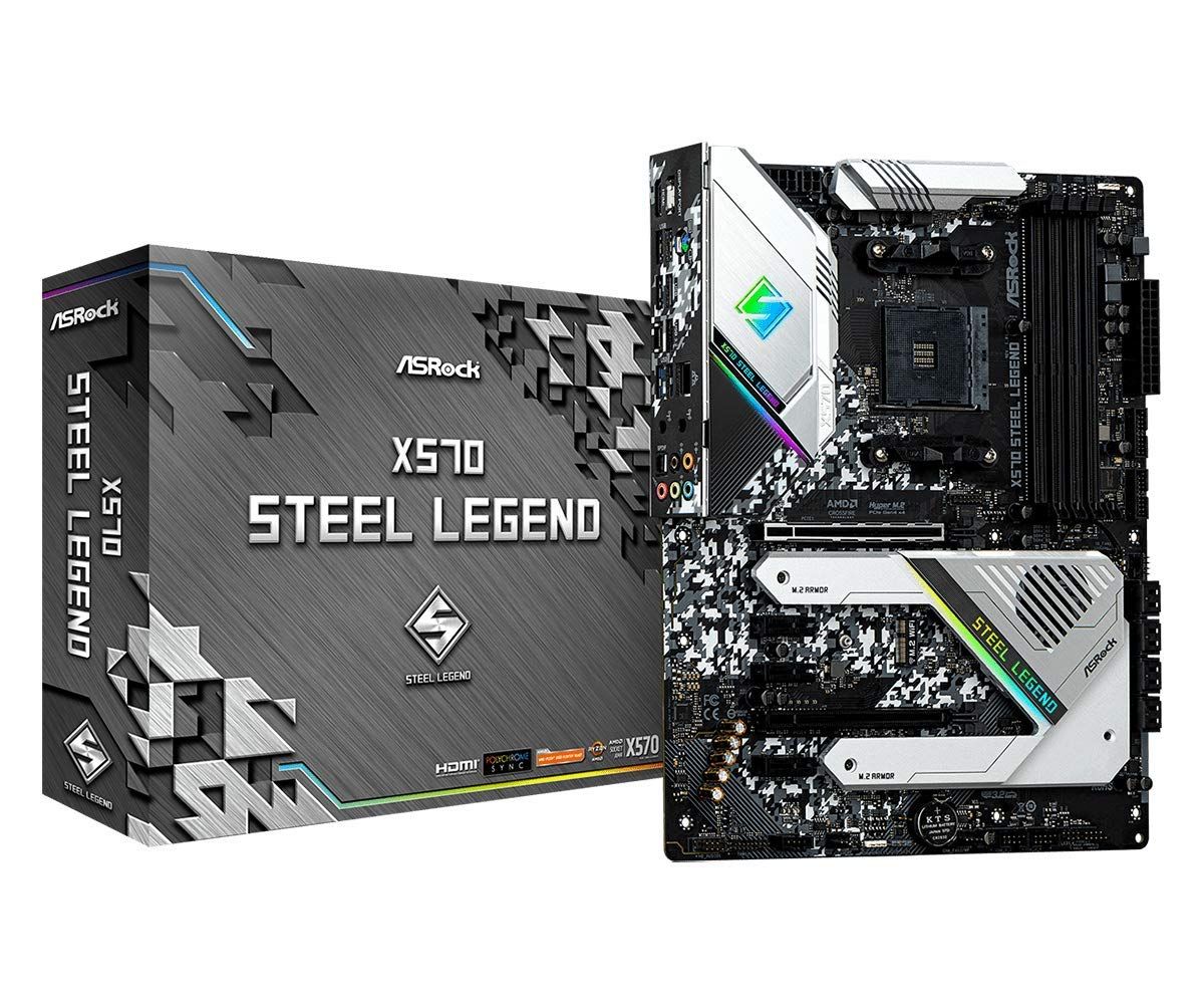 ASRock マザーボード X570 Steel Legend AMD Ryzen 5000 シリーズ CPU Soket AM4 対応 X570 ATX マザーボード 正規代理店品