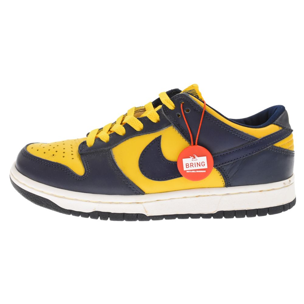 【現状渡し品】 NIKE DUNK LOW 紺黄 99年製 26cm コレクション用 箱付き 【171-190725-MK-5-TEI】 送料無料NIKE　DUNK LOW　紺×黄　初期復刻　ナイキ　ダンク ロー未使用品中古 | SOLE ADDICT