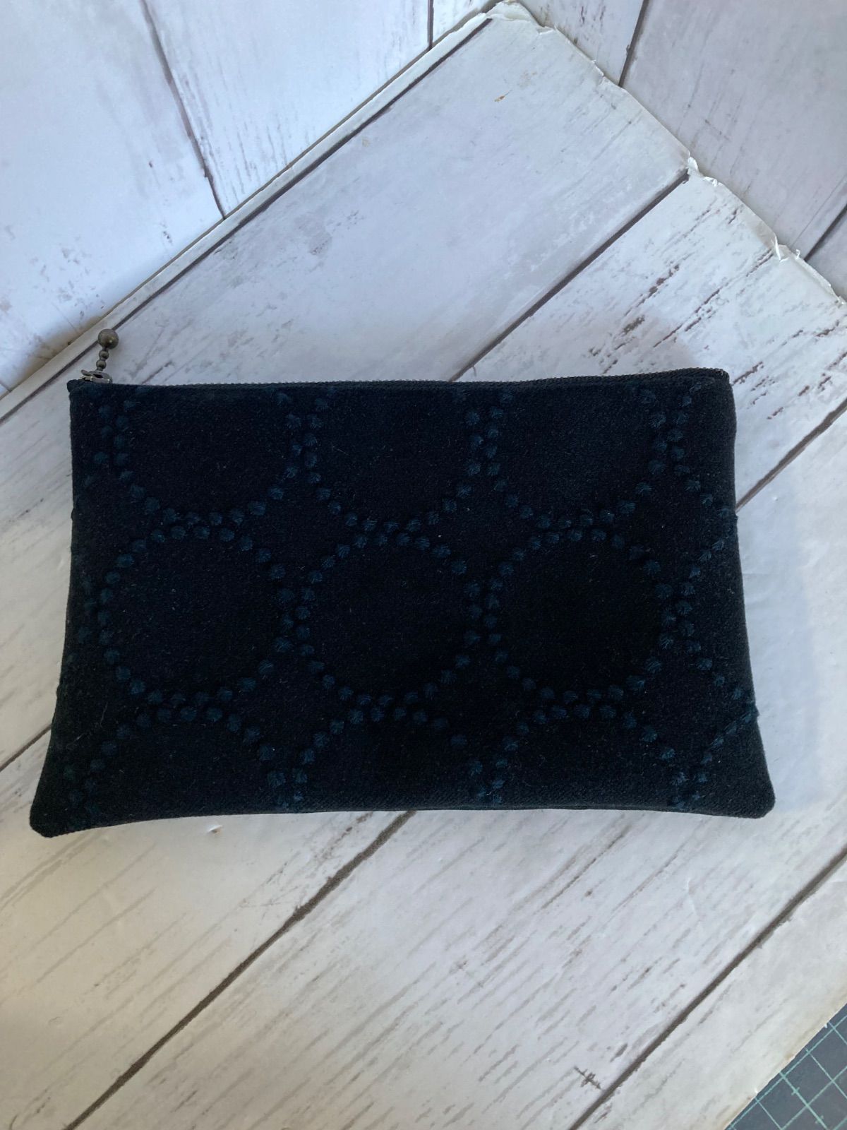 ハンドメイド ミナペルホネン dopタンバリン ブラックのポーチ2