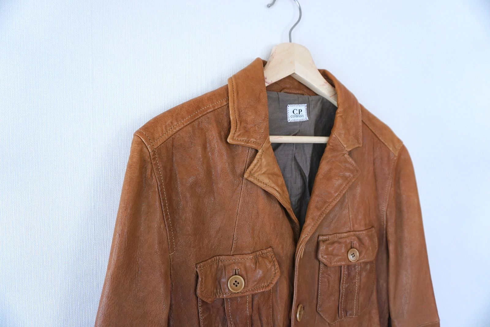 C.P. Company シー ピー カンパニー ラムレザージャケット - メルカリ 