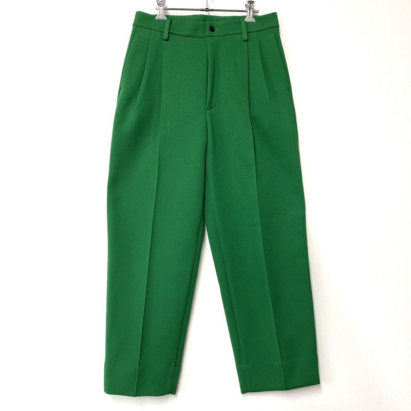 STEIN シュタイン ST.541 23SS HIGH COUNT ハイ カウント KNIT PIN TUCK ニット ピン タック WIDE TROUSERS ワイド トラウザーズ ボトムス ズボン 151-250617-ya-07-izu