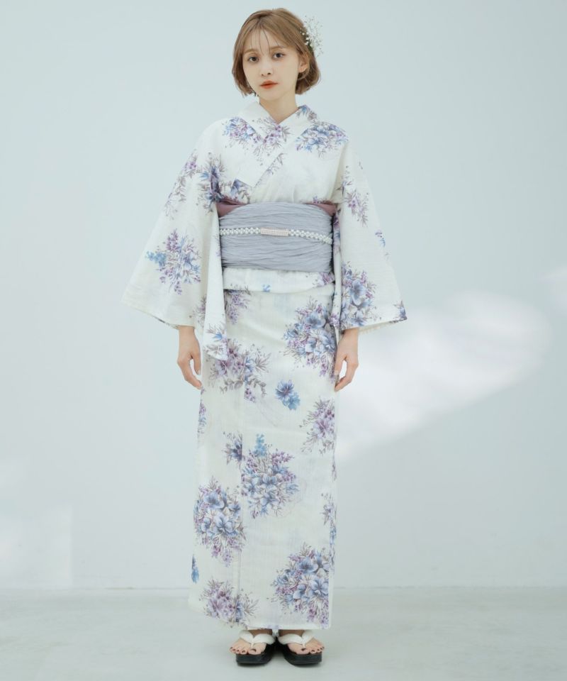 Dita 浴衣 泡沫のフラワーブーケ 2025 浴衣5点セット(ゆかた・帯・下駄・着付けマニュアル