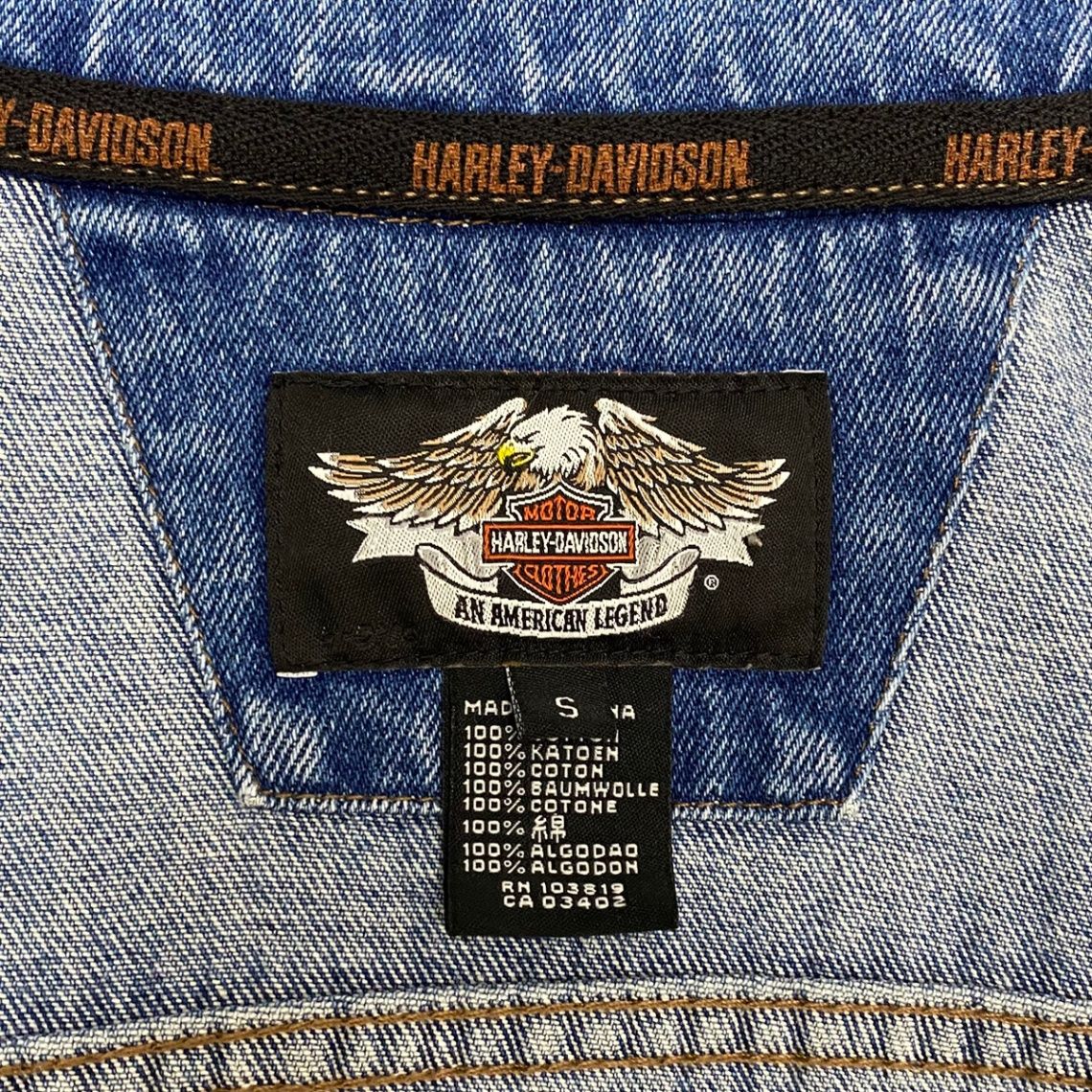 ハーレーダビッドソン Harley-Davidson 刺繍ロゴ イーグル デニム