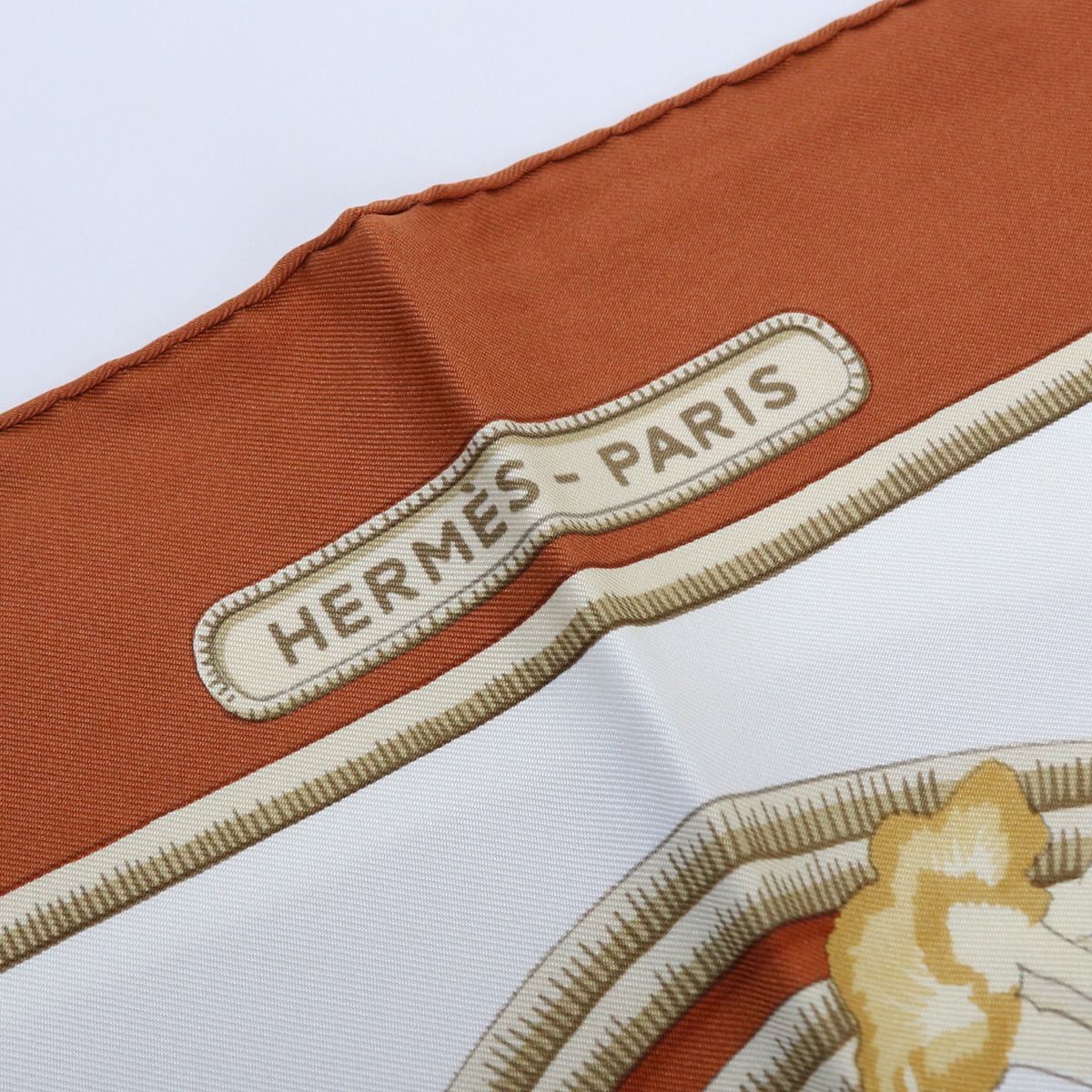 HERMES エルメス カレ90 カリブ鳥 スカーフ シルク/シルク100 HERMES エルメス カレ90 カリブ鳥 スカーフ シルク/シルク100