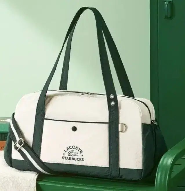 STARBUCKS スターバックス 版 LACOSTE ラコステ ミュルティプリ グリーンバッグ