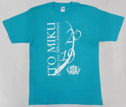 中古】衣類 伊藤美来 オリジナルTシャツ ミントグリーン Lサイズ