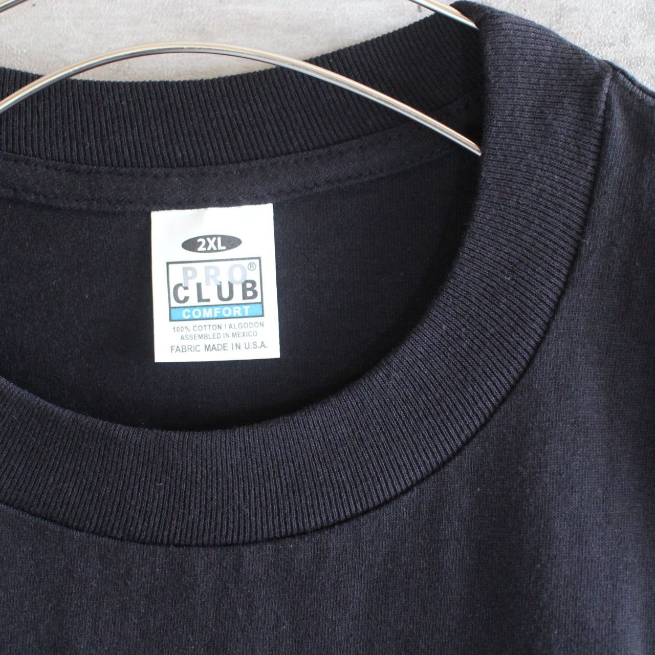 【LA直輸入】PRO CLUB "Compton" BLACK 5.8oz COMFORT TEE L～2XL プロクラブ