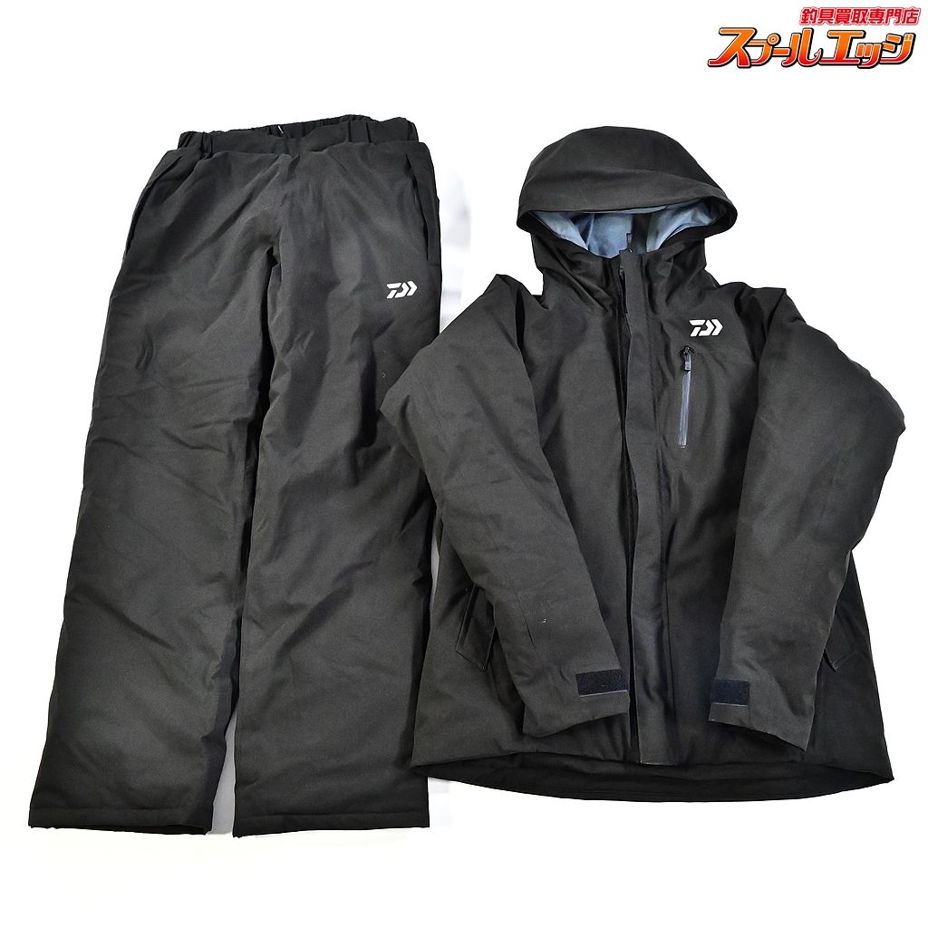 ダイワ レインマックスウィンタースーツ DW-3524 サイズL ブラック 防寒 セットアップ DAIWA K_100 e07888
