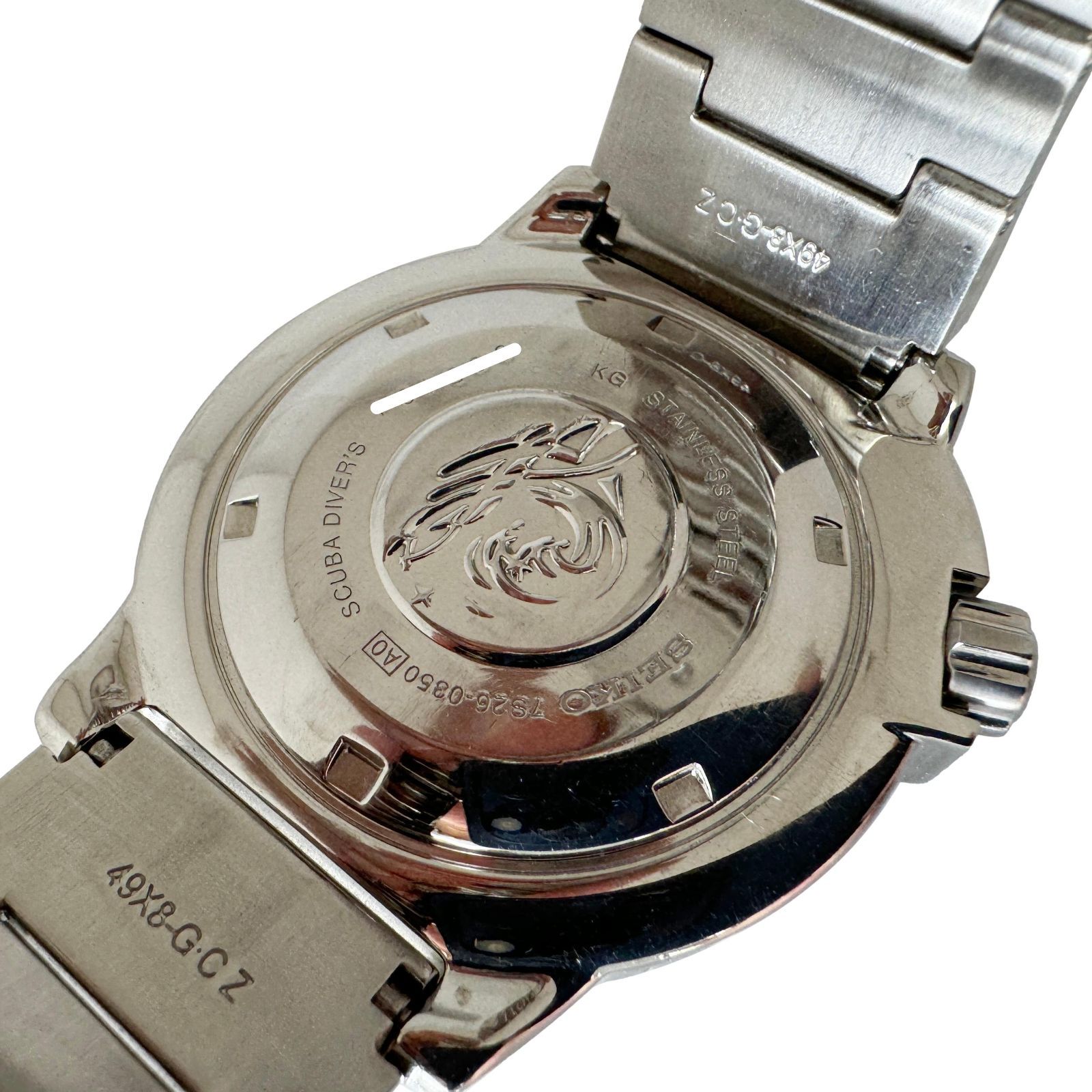 セイコー SEIKO ブラックモンスター 中古 7S26-0350 セイコー SEIKO☆ブラックモンスター】メンズ腕時計 中古 7S26-0350