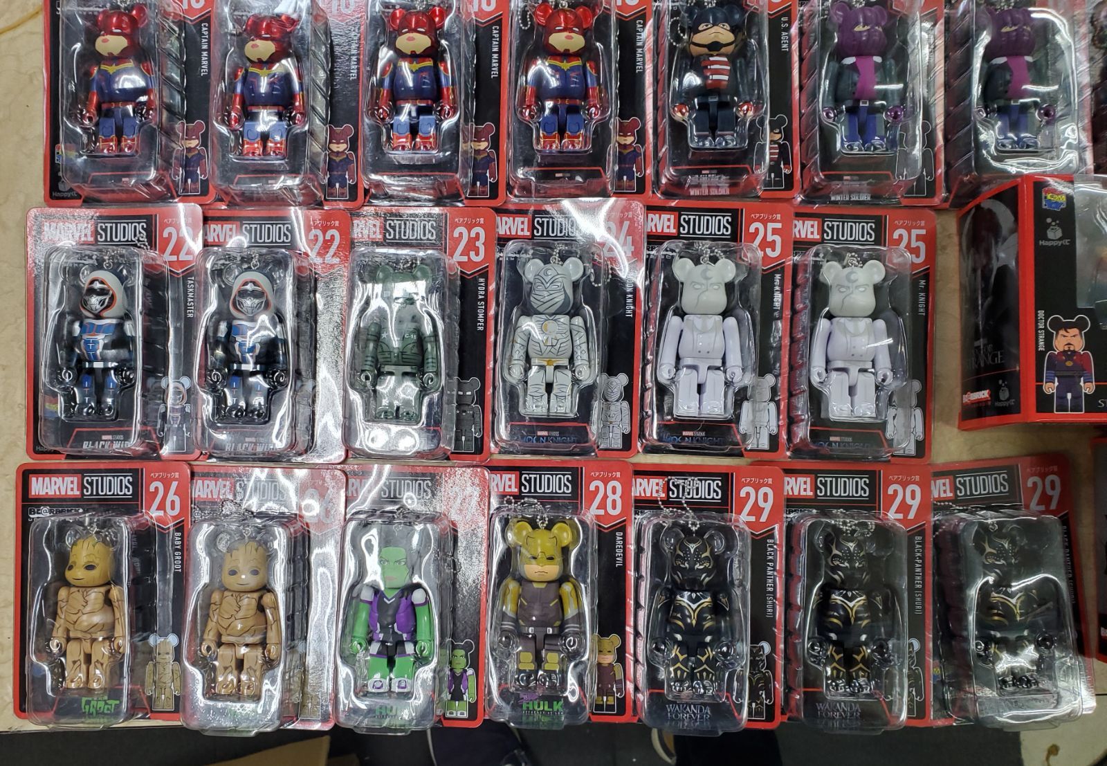 MARVEL マーベル Happyくじ ベアブリック SP賞 400％ IRON MAN Mark 46 アイアンマン フィギュア 他ベアブリック賞 47体などまとめ