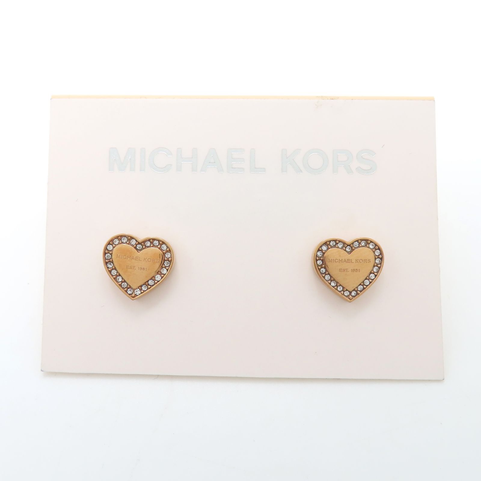 MICHAEL KORS マイケルコース ハートモチーフ ピアス ハート ライン 