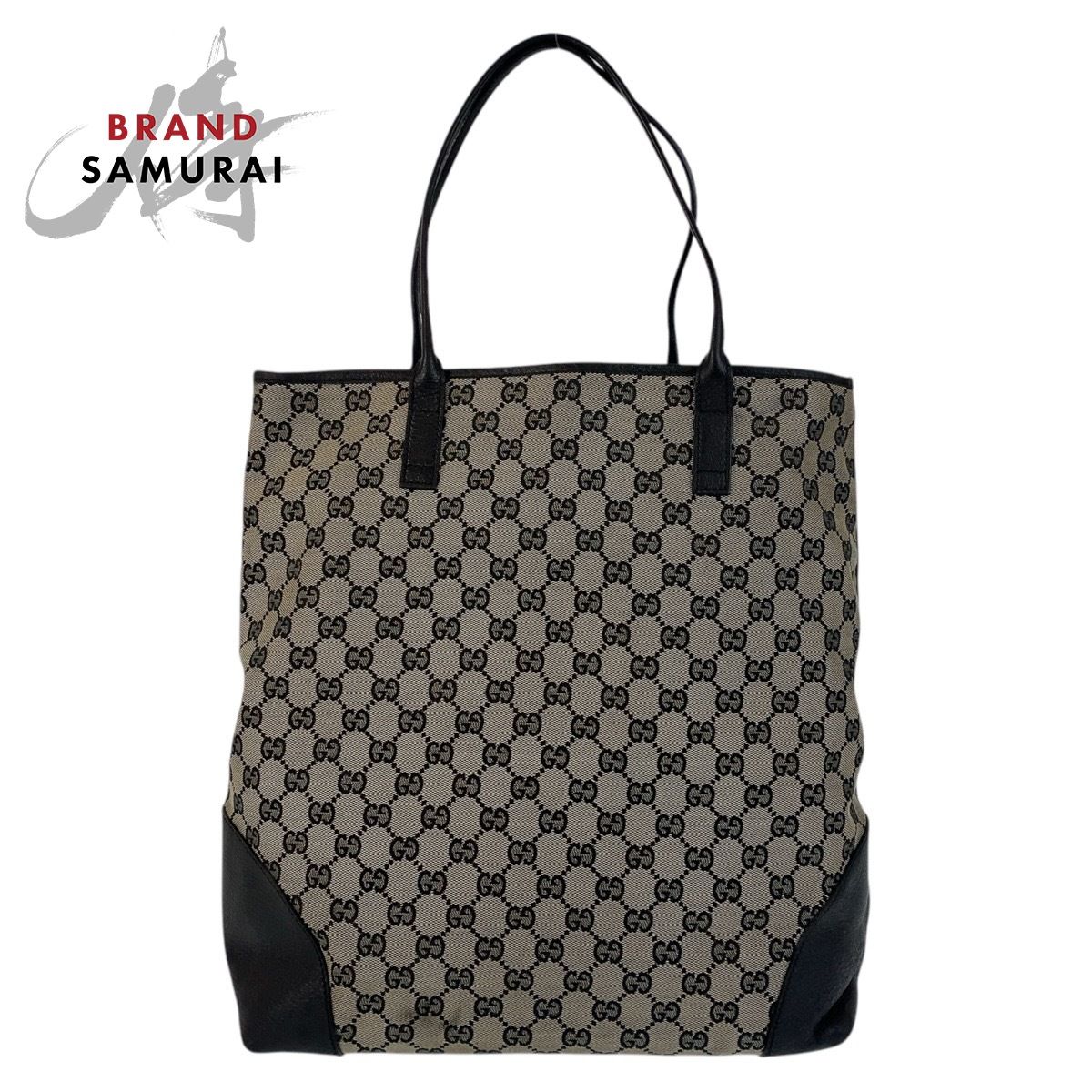GUCCI グッチ グレー ブラック 黒 GGキャンバス/レザー 263345 GUCCI グッチ グレー ブラック 黒 GGキャンバス/レザー 263345