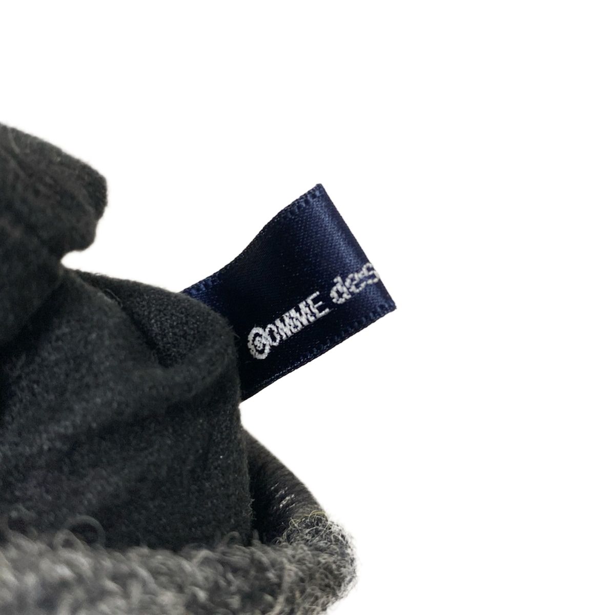 手袋 COMMEdesGARCONS コムデギャルソン 手袋 メンズ - 黒×ダークグレー×マルチ チェック柄 ウール レザー