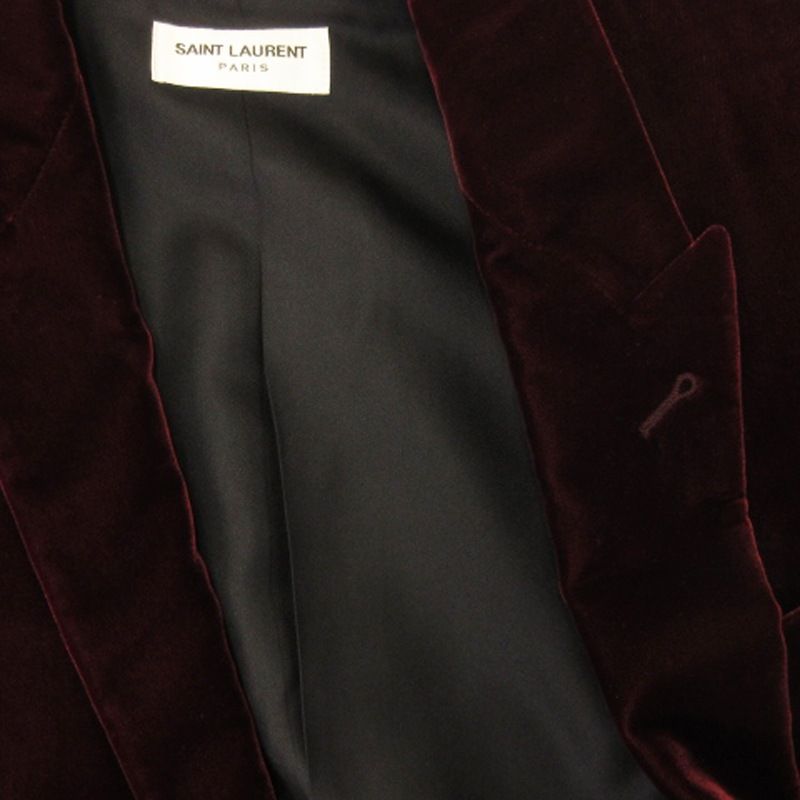 サンローラン パリ SAINT LAURENT PARIS ベルベットジャケット ベロア