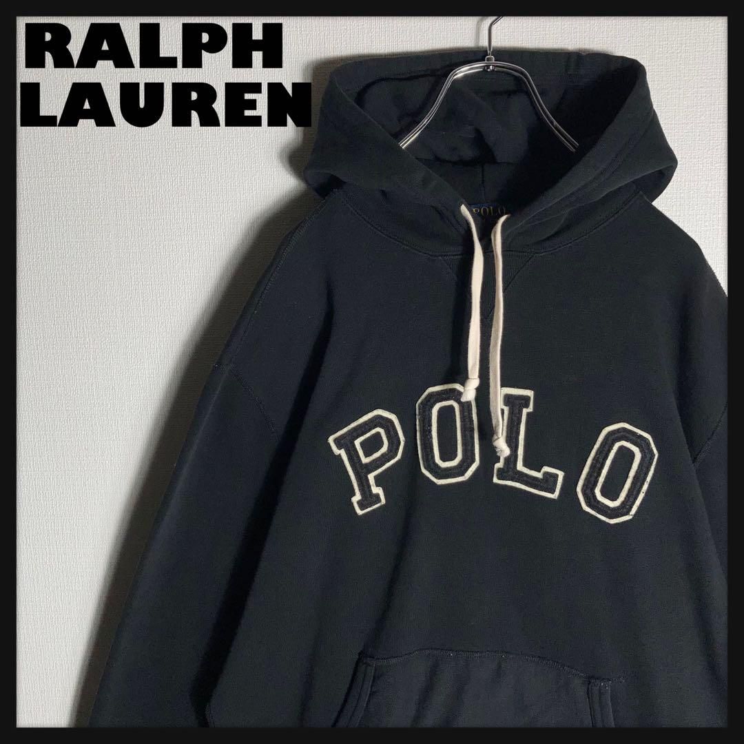 RALPH LAUREN プルオーバーパーカー ビッグロゴ 黒 M - メルカリ RALPH LAUREN プルオーバーパーカー ビッグロゴ 黒 M - メルカリ