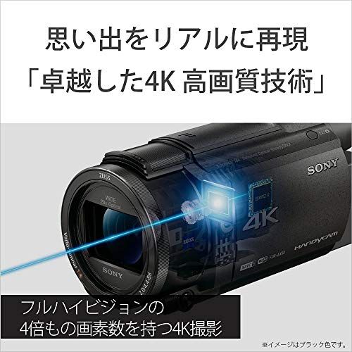 SONY(ソニー) 4K ビデオカメラ Handycam FDR-AX60 ブラック 内蔵