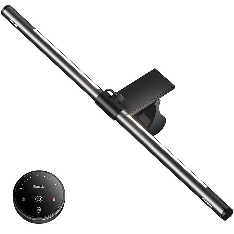 Quntis モニターライト USBライト 51cm バックライト 無線リモコン搭載 4種類の色温度 無段階調光 非対称な配光 間接照明モード デスクライト モニター掛け式ライト Glow Plus