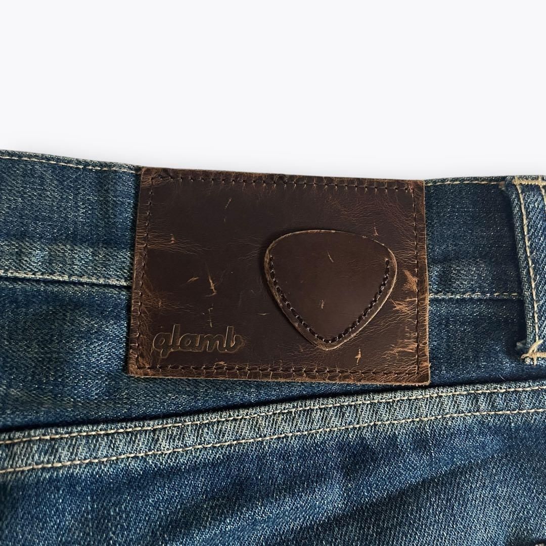 glamb グランジ ダメージ加工 デニムパンツ パッチワーク サイズ3 