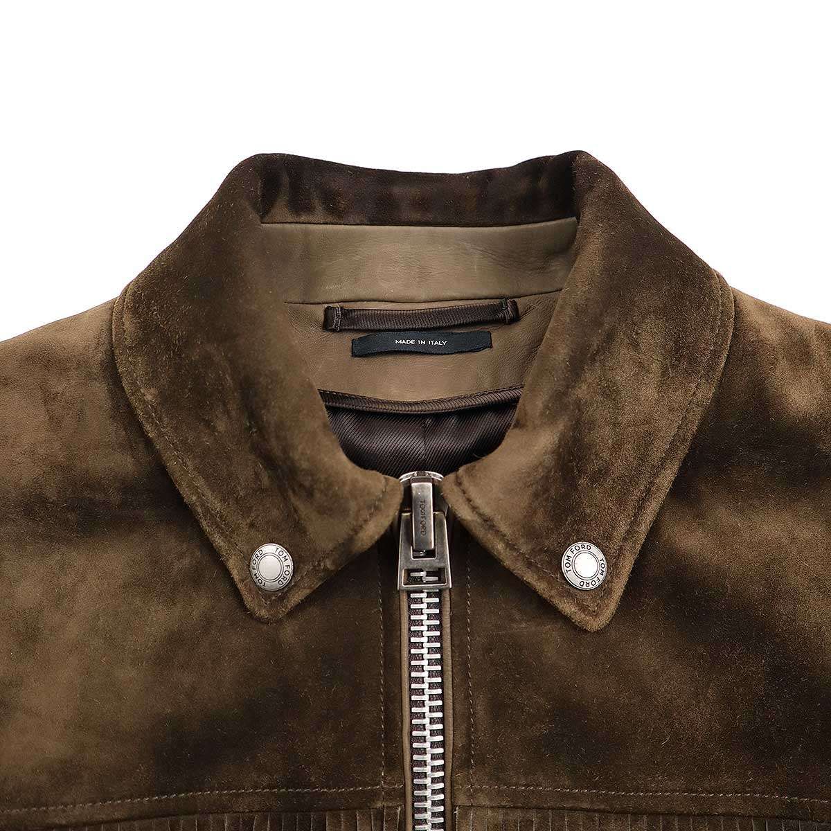 TOM FORD トム フォード 15SS フリンジ スエードレザージャケット 