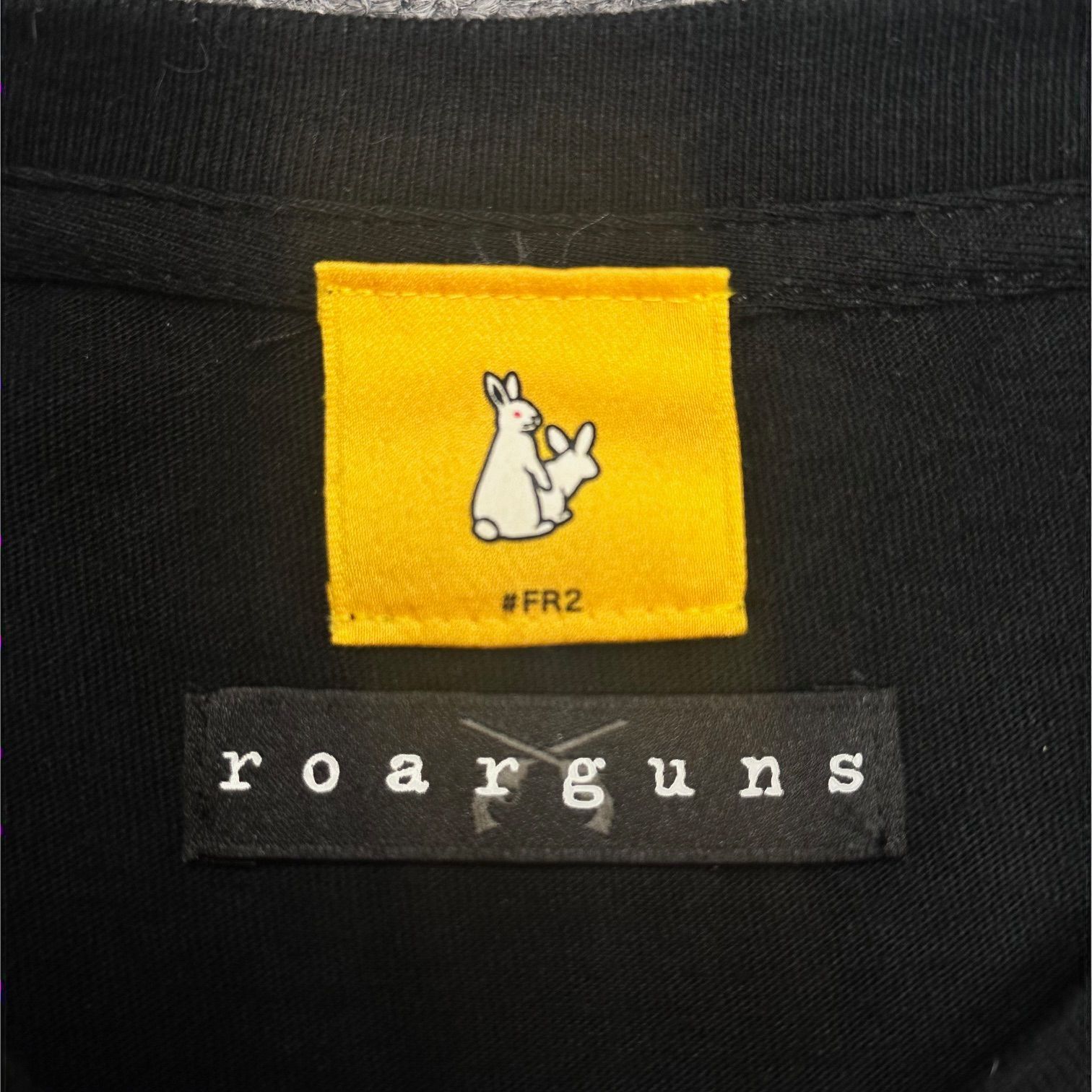 FR2 × roarguns 危険Tシャツ 半袖 カットソー プリントTシャツ エフ 