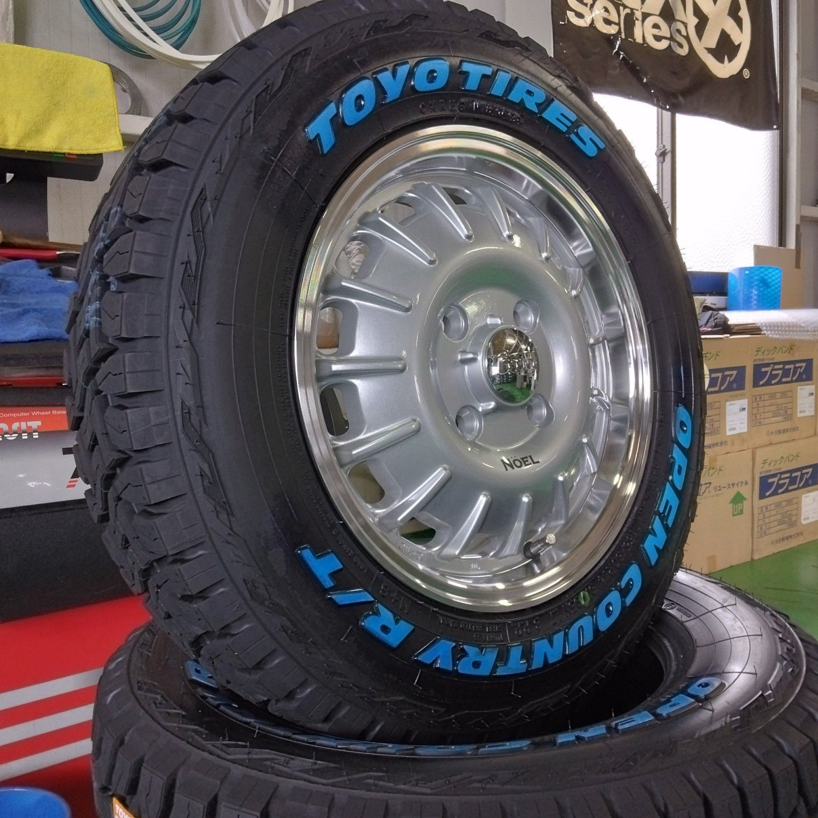 165/80R14 TOYO OPENCOUNTRY RT ホワイトレター プロボックス タイヤホイールセット 14インチ NOEL - メルカリ