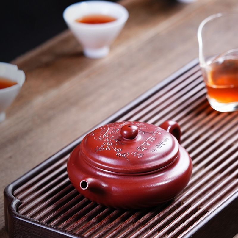 紫砂壷 宜興紫砂 朱泥 本物 急須 煎茶道具 古美術 茶壷 煎茶器