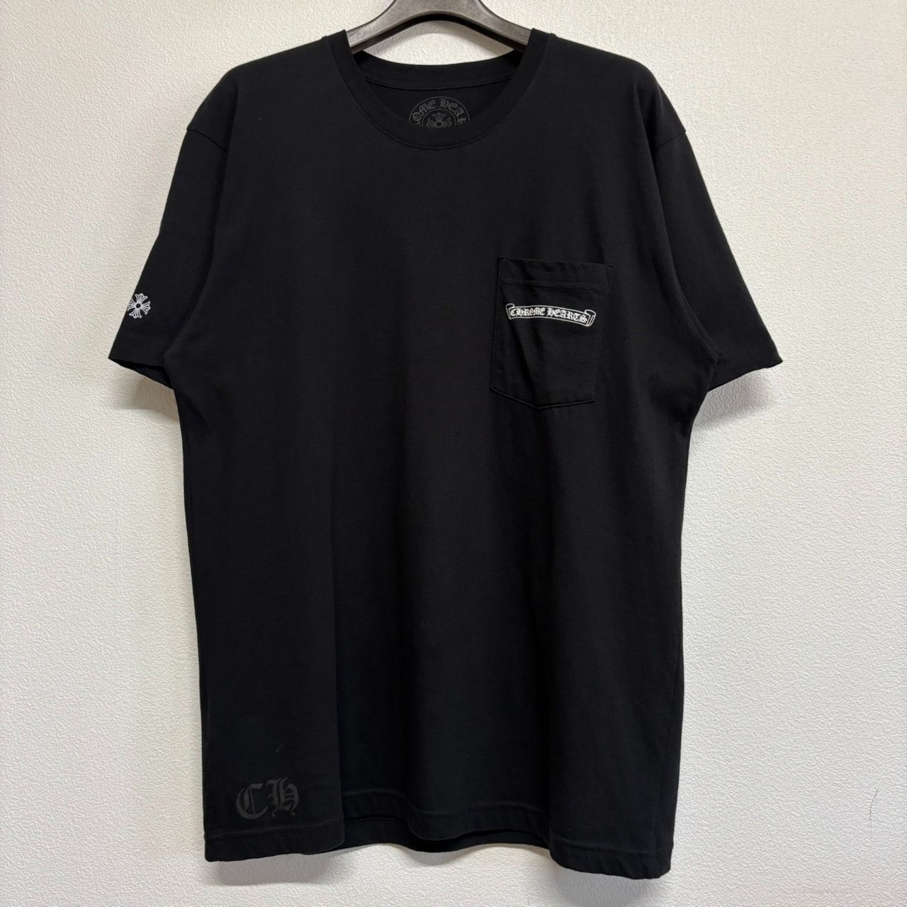 ◆送料込【CHROME HEARTS】セメタリー クロス Tシャツ ブラック クロムハーツTシャツオレンジセメタリークロスブラック|クロム