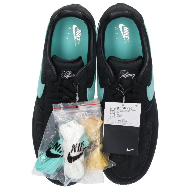 ナイキ ×ティファニー TIFFANY&Co.  AIR FORCE 1 LOW 1837 DZ1382-001 エアフォース1 ロー 1837スニーカー メンズ 28cm