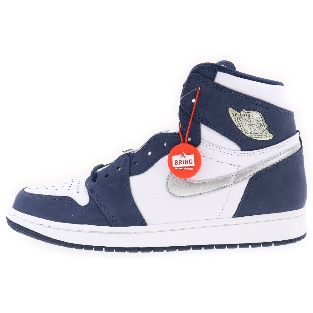 NIKE (ナイキ) AIR JORDAN 1 HIGH OG CO.JP 2020 DC1788-100 エアジョーダン1 ハイカットスニーカー US9.5/27.5cm ホワイト/ネイビー